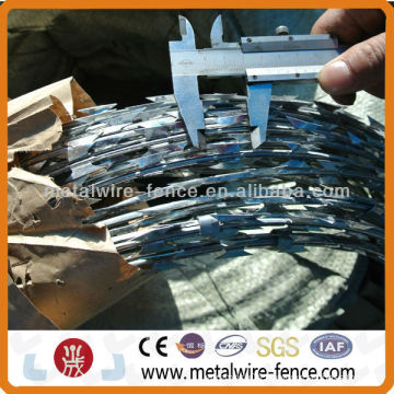 2014 security Hot-dipped galvanized concertina razor wire
